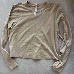 lululemon athletica Beige Long Sleeve Top